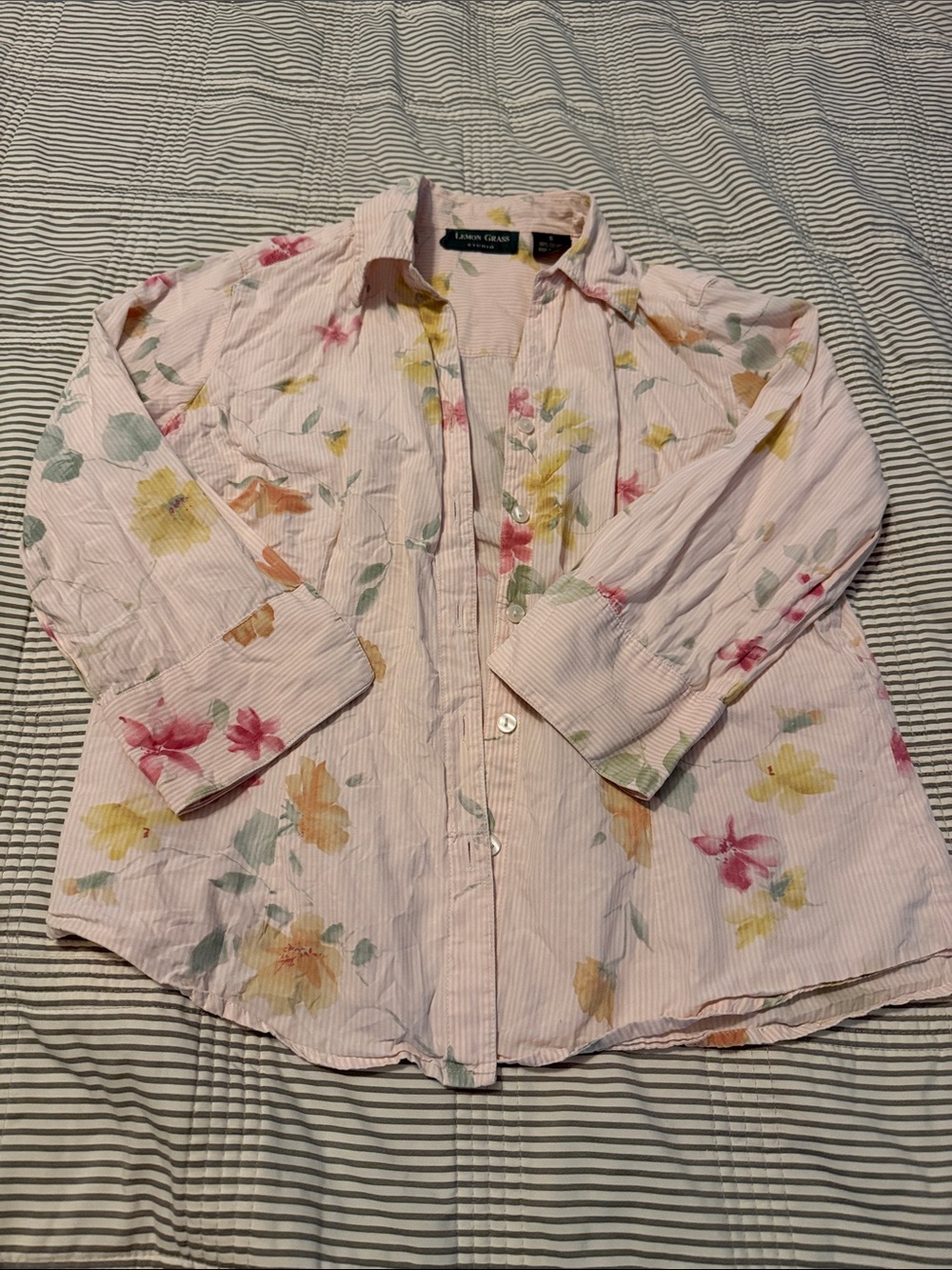 Lauren Ralph Lauren Pink Floral Button-Down Shirt